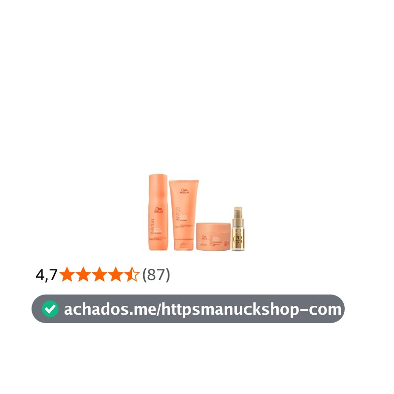 Kit Shampoo Condicionador Máscara Nutri Enrich E Óleo Capilar Oil Reflections Luminous Wella