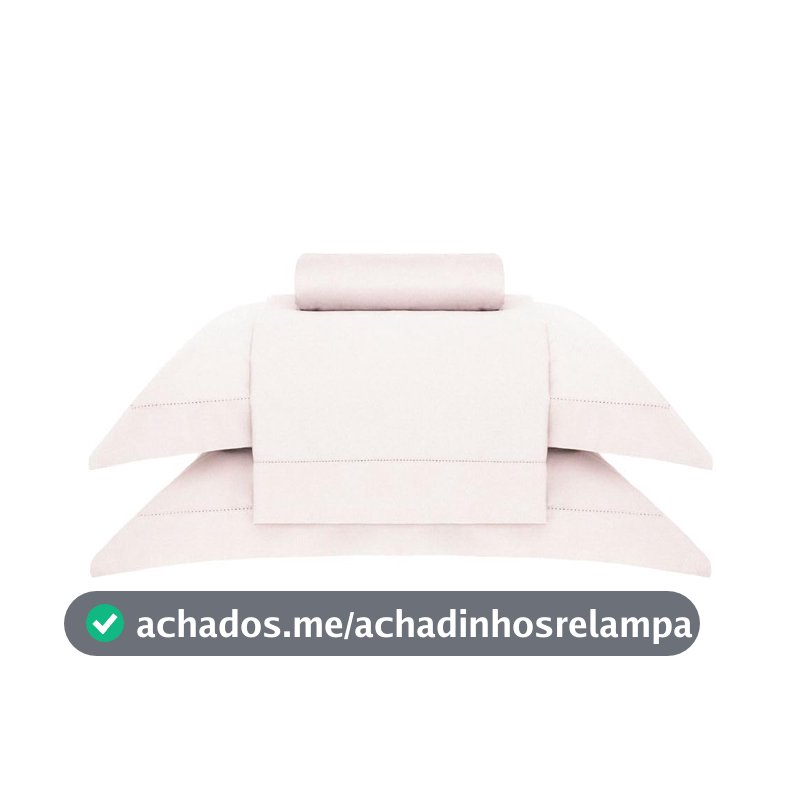 Buddemeyer Jogo de Cama Queen 300 Fios N.Colors II 100% Algodão Rosa 4 pç