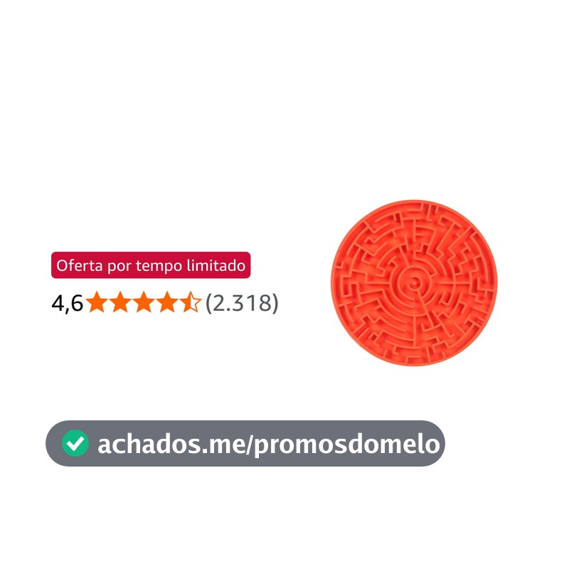 Pet Games Labirinto Laranja P -Tapete Para Lamber E Comedouro Para Cães