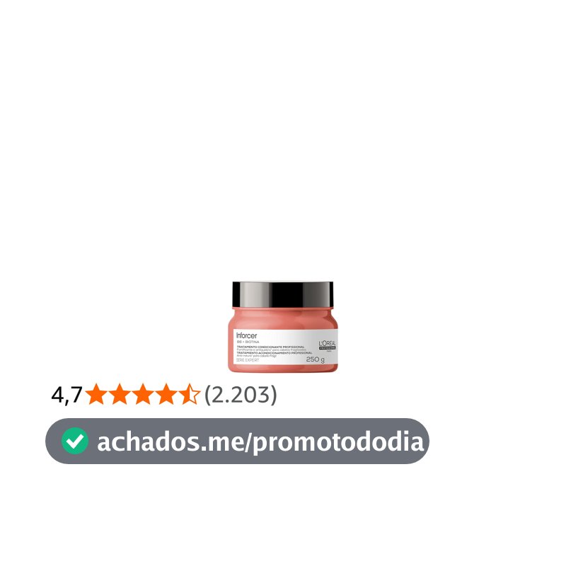 L'Oréal Professionnel Serie Expert Inforcer Máscara de Tratamento, Fortificante Anti-Quebra que Estimula o Crescimento e Previne a Queda, com Biotina e Vitamina B6 para Cabelos Frágeis, 250g