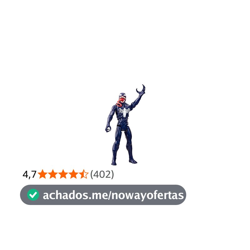 Marvel Spider-Man VenomVersus Titan Hero Series Venom Figura de Ação 30 cm para Crianças a partir de 4 Anos