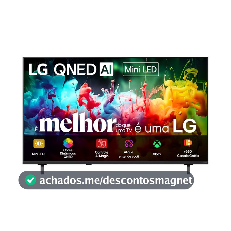 Smart TV LG QNED Mini LED AI 4K QNED70 50 polegadas 2026