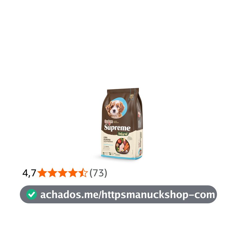Quatree Supreme Ração para Cães Filhotes Raças Pequenas 1kg