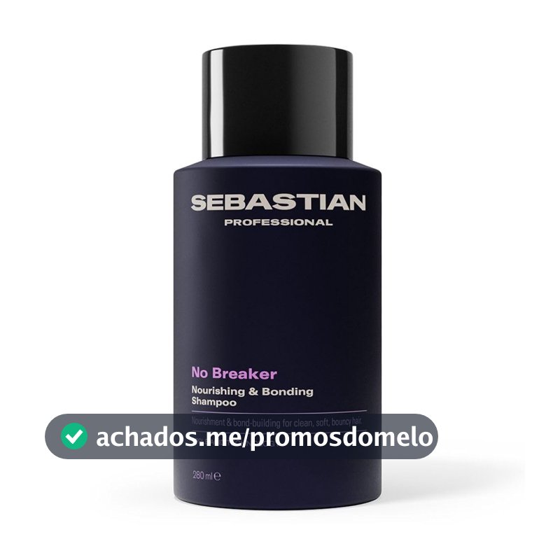 Sebastian Professional, No Breaker, Shampoo de reconstrução e nutrição para cabelos danificados por química, 280ml
