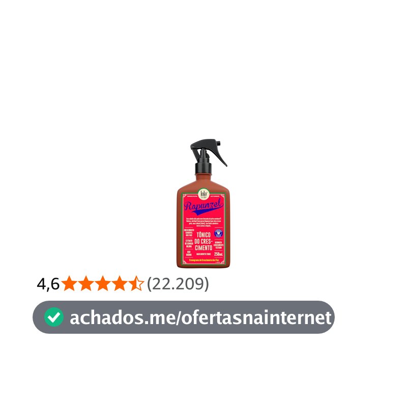 Lola Cosmetics Rapunzel - Tônico Capilar 230ml