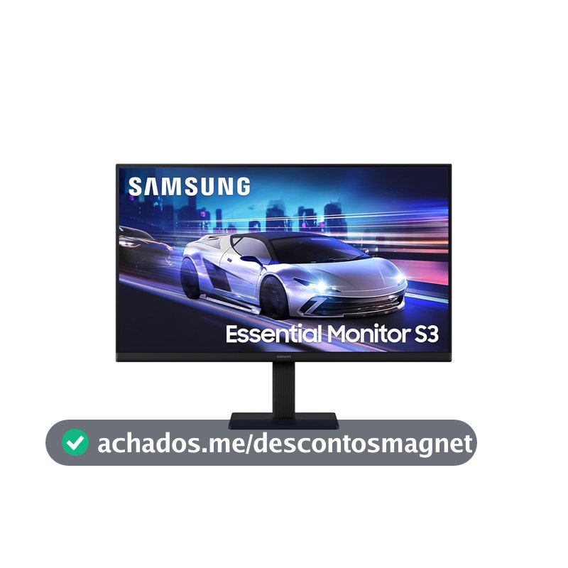 Monitor Gamer Samsung 24" FHD, 120 Hz, HDMI, Preto, S3