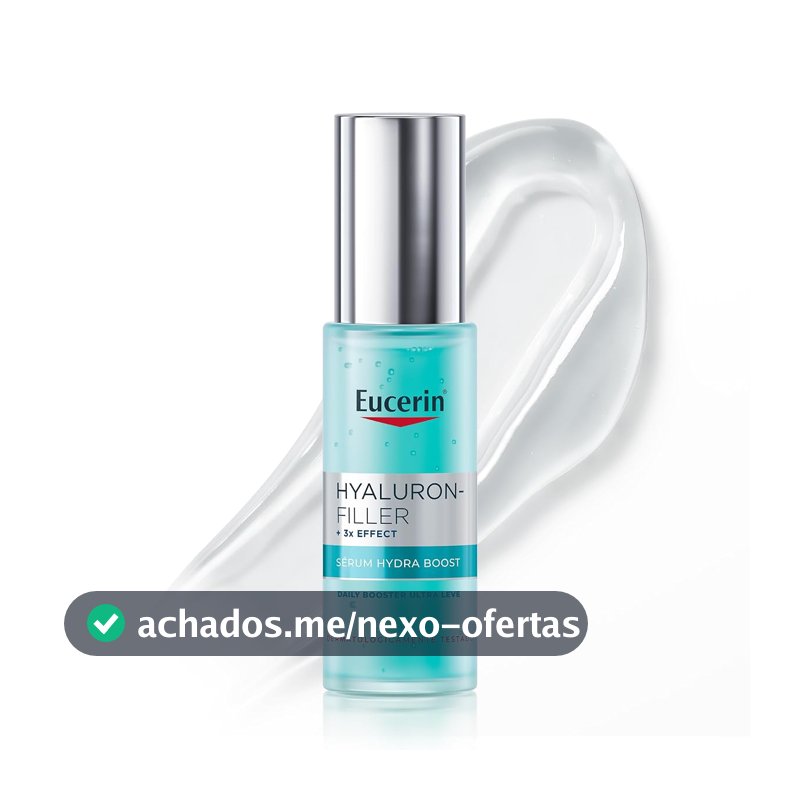 EUCERIN Sérum Facial Daily Booster UltraLeve 30ml, 24h Hidratação, Fortaceledor, Hyaluron-Filler, Ácido Hialurônico, Antirrugas, Hidratante