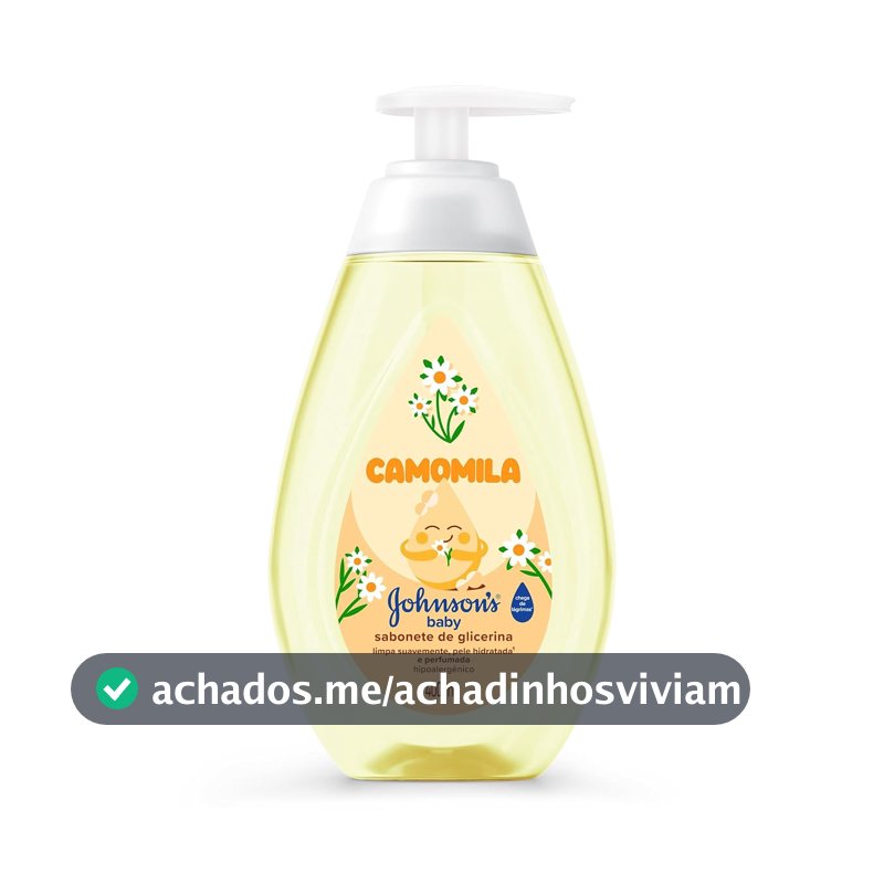 Sabonete Líquido Johnson's Baby, Glicerina e Camomila, 400ml