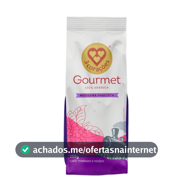 3 Corações Café Torrado e Moído Gourmet Mogiana Paulista, 250G