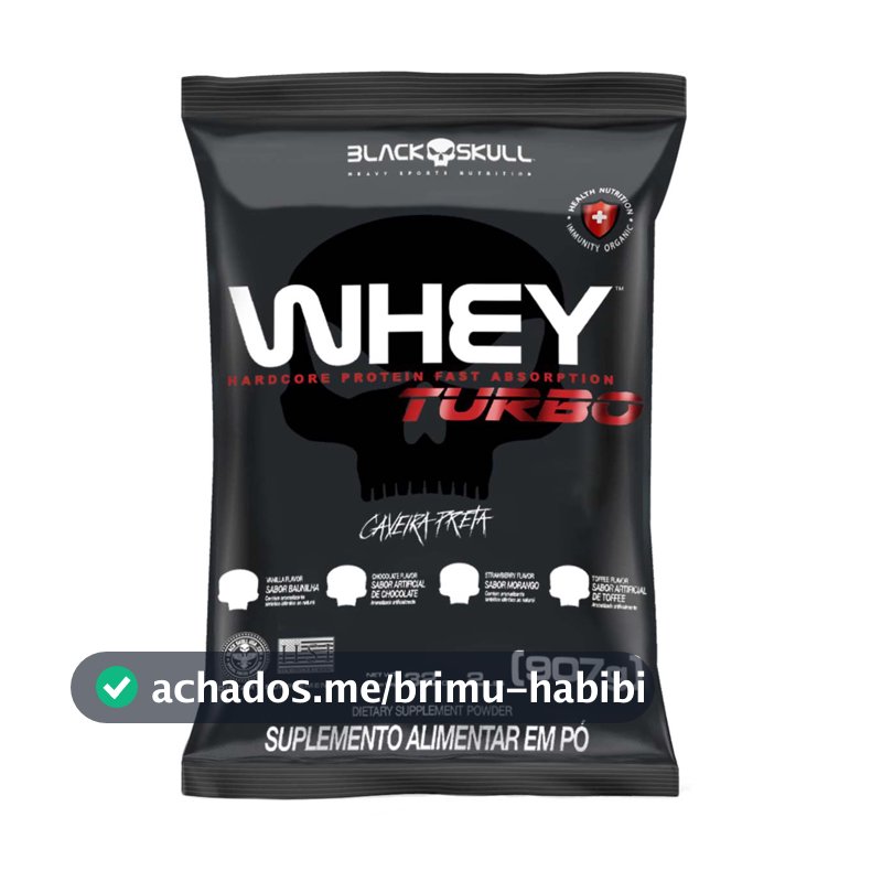 Black Skull Refil Whey Turbo Chocolate 907G