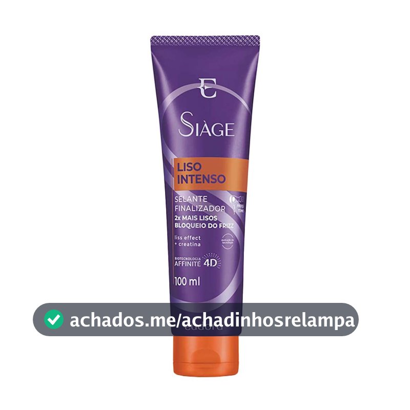 SIAGE LEAVE IN CAPILAR SELANTE FINALIZADOR LISO INTENSO 100ml RPCK, Eudora Siàge