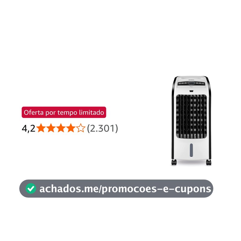 MONDIAL Climatizador Flash Air, Branco/Preto, 80W, 110V - CL-03