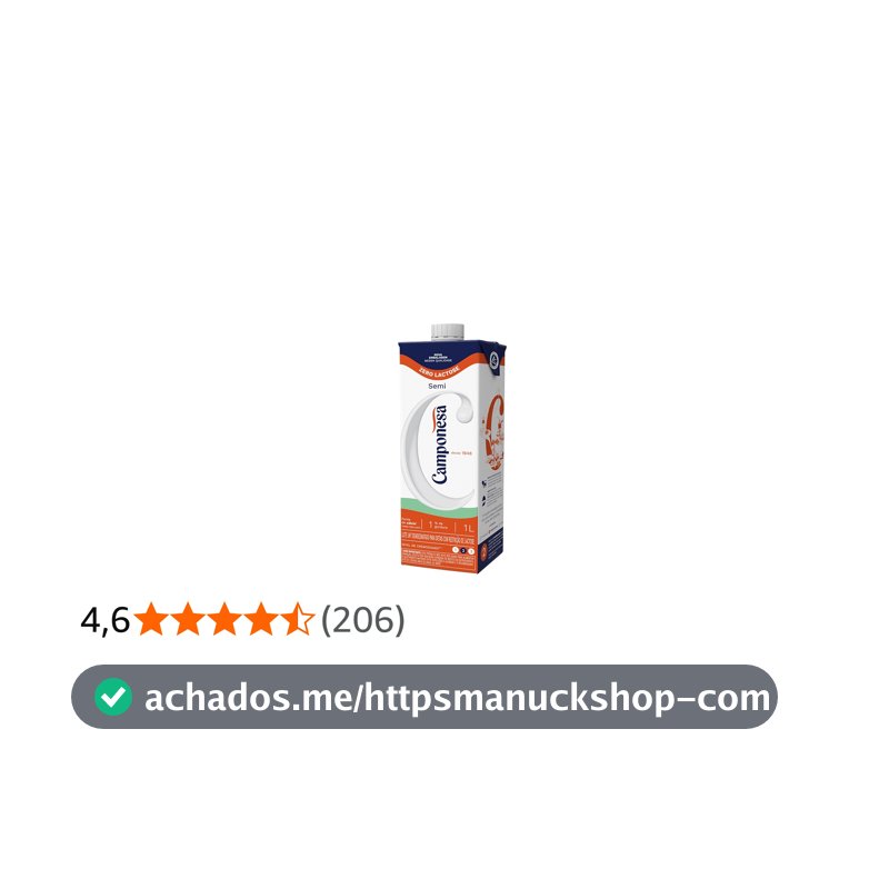 Camponesa Leite UHT Semidesnatado Zero Lactose 1L