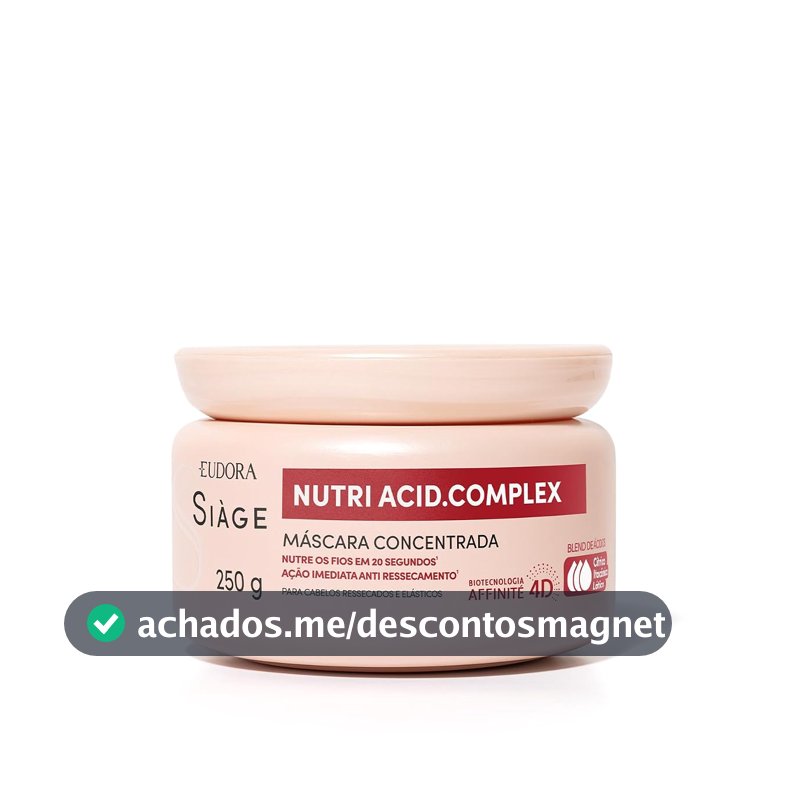Eudora Siàge Nutri Acid.Complex Máscara Capilar Concentrada 250g