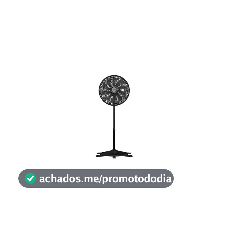 Ventilador de Coluna Turbo 10P 40cm Preto/Prata 127V 150W, Ventilsol