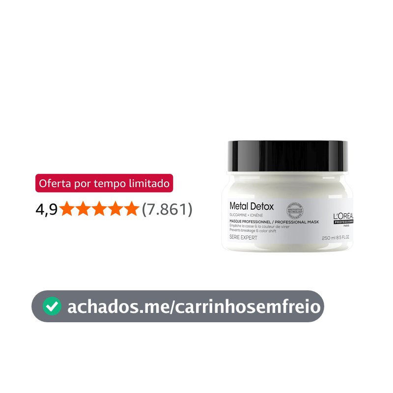 L'Oréal Professionnel Metal Detox, Máscara Capilar, 250ml