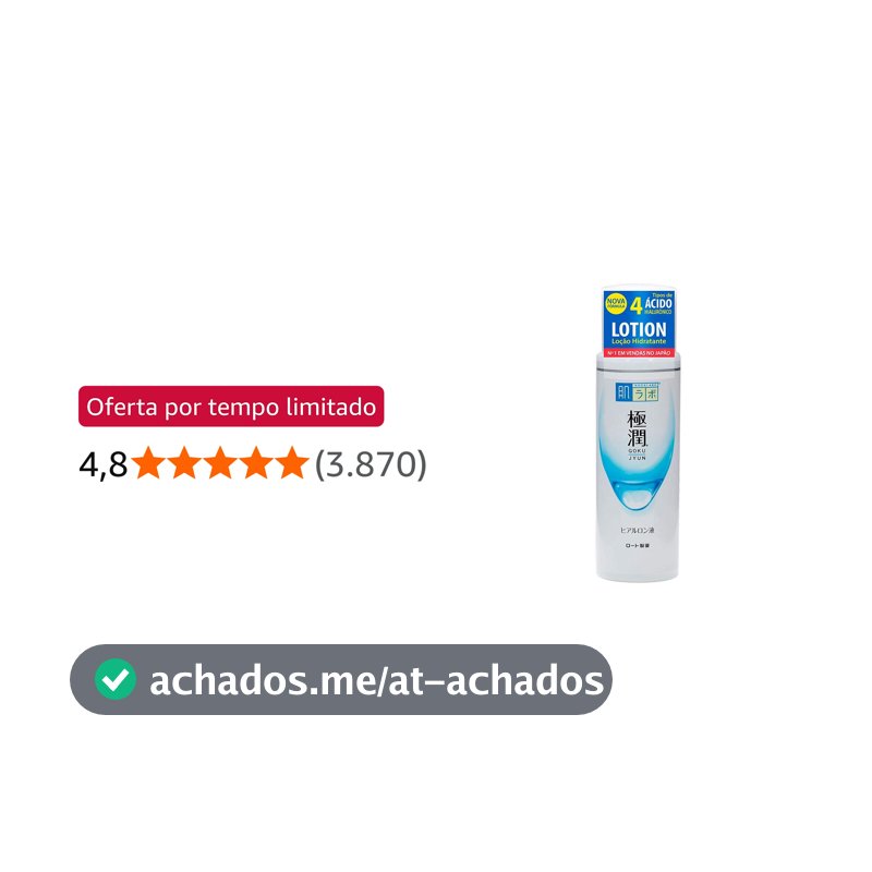 Hada Labo® Gokujyun Lotion – Loção Hidratante facial com Ácido Hialurônico fermentado com lactobacilos 170ml