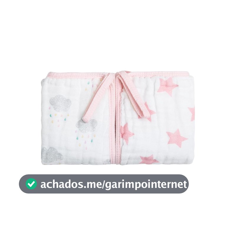 Papi Textil Paninho De Boca Papi Soft C/Prendedor De Chupeta Est 40Cm X 40Cm Contem 02 Un