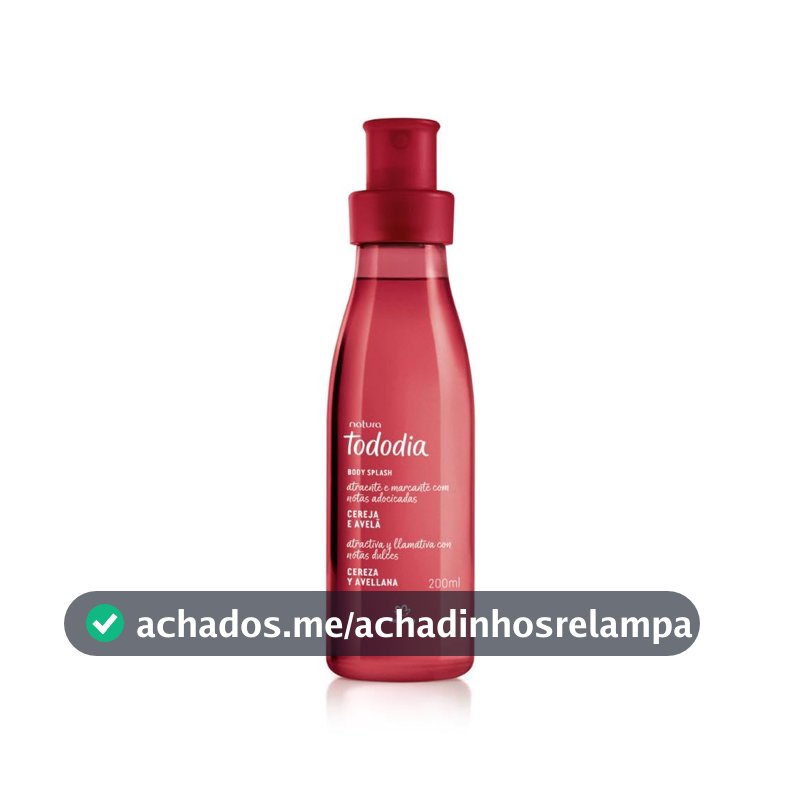 Body Splash Todo Dia Cereja e Avelã Natura 200ml