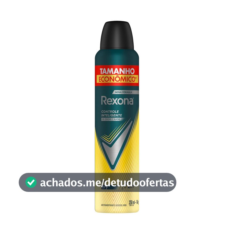 Rexona Antitranspirante Masculino Aerossol V8 250 ML, Leve Mais Pague Menos, Embalagem Pode Variar