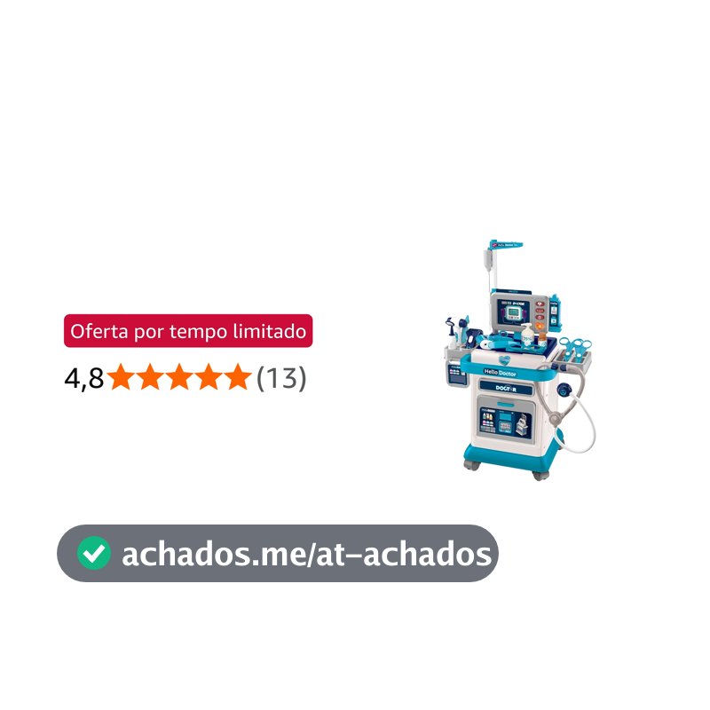 Bancada Carrinho De Médico Infantil Doctor Center Maxi Toys