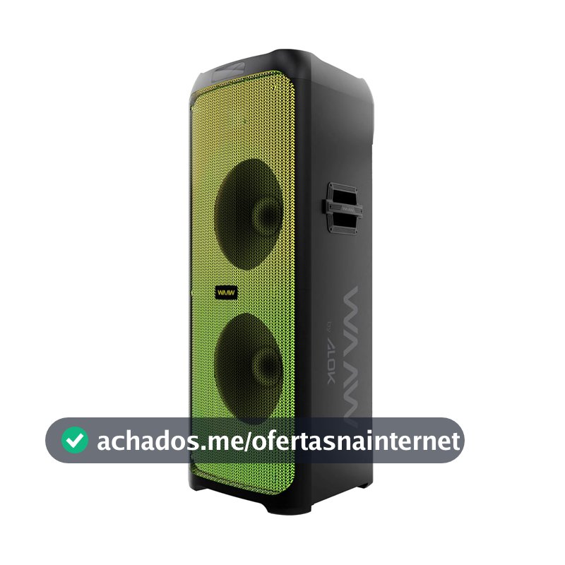 WAAW by ALOK Caixa de Som Infinite 1000 Bluetooth 1000W RMS 20h