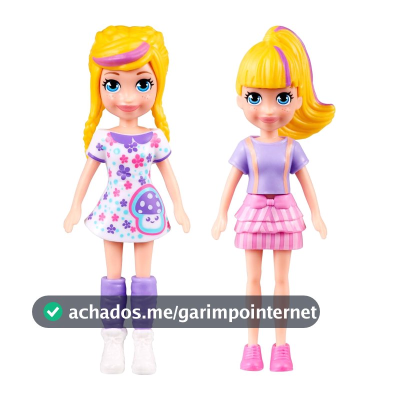 Polly Pocket Boneca Surpresa para Crianças a Partir de 4 Anos, Mattel