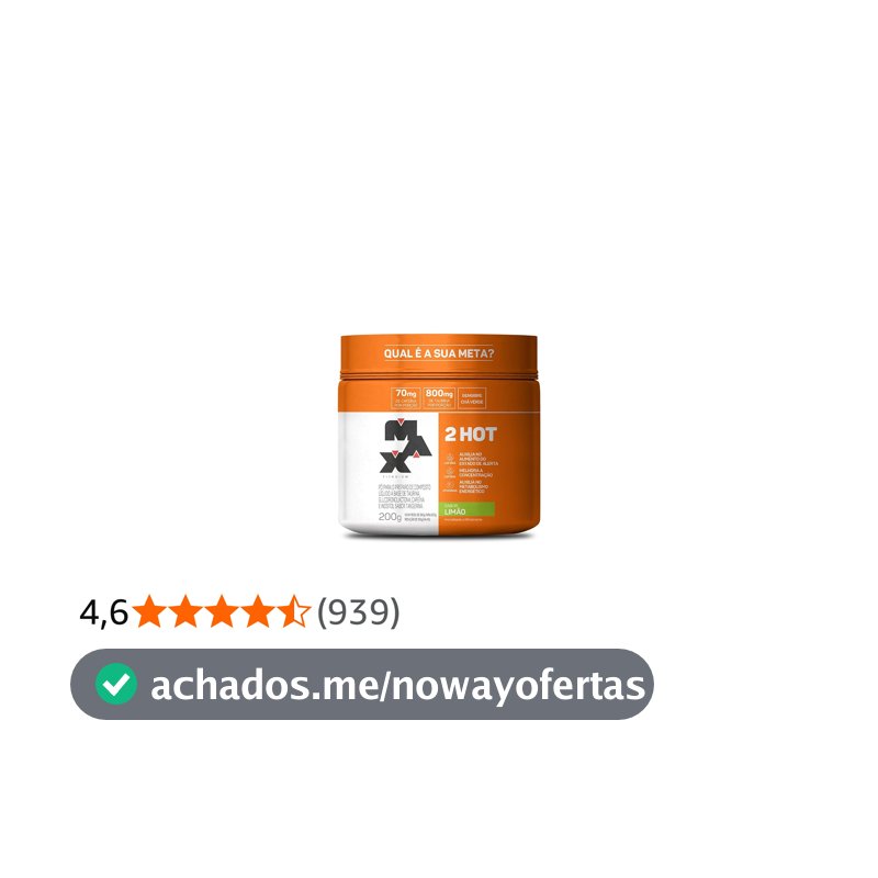 Max Titanium 2Hot - 200G Limão -