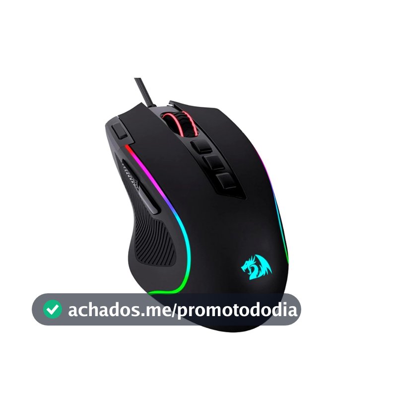 Mouse Gamer Redragon Predator RGB M612-RGB, Preto
