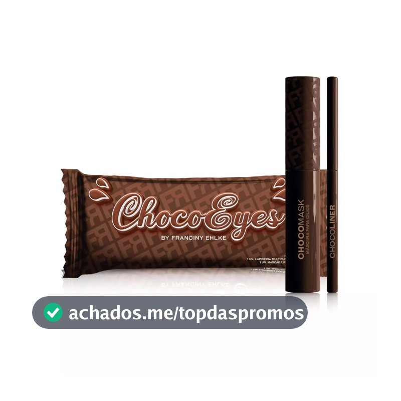 KIT FRAN CHOCOEYES MÁSCARA CILIOS MARROM E LÁPIS MULTIFUNCIONAL BY FRANCINY EHLKE