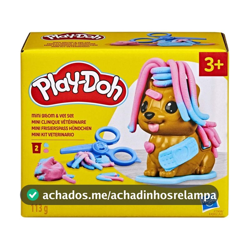 Play-Doh Mini Kit Veterinário com cão, brinquedo para crianças