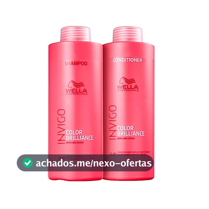Kit Invigo Color Brilliance Tamanho Profissional Wella - Shampoo + Condicionador Kit