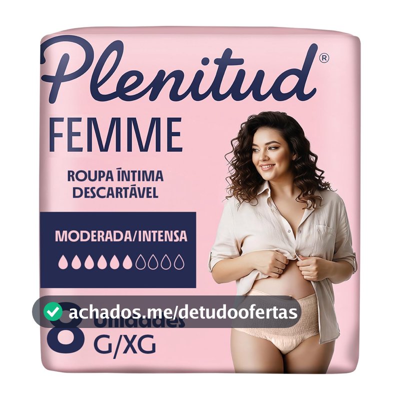Roupa Íntima Plenitud Femme para Incontinência G/XG-8 un