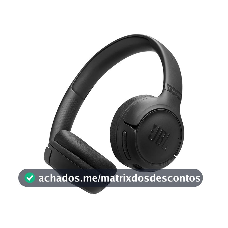 JBL, Fone de Ouvido Bluetooth Over-Ear, Tune 530BT, Sem Fio, Até 76 Horas de Bateria - Preto