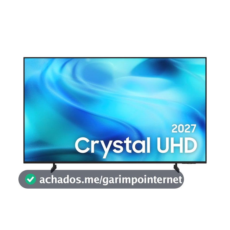 Samsung Smart TV 65" Crystal UHD 4K U8000H 26/2027, Vision AI Companion, Modo Estádio, Xbox Cloud Gaming