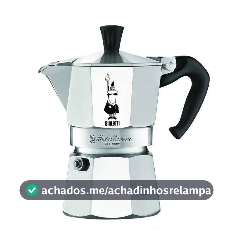 Bialetti - Moka Express: Cafeteira de café expresso, Faz café italiano real, Moka Pot 3 xícaras (122 g - 130 ml), alumínio, prata