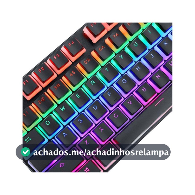 Redragon Kit Completo de Keycaps Scarab PBT Double Shot Pudding p/ Teclado Mecânico USB-A Layout ABNT2 Preto