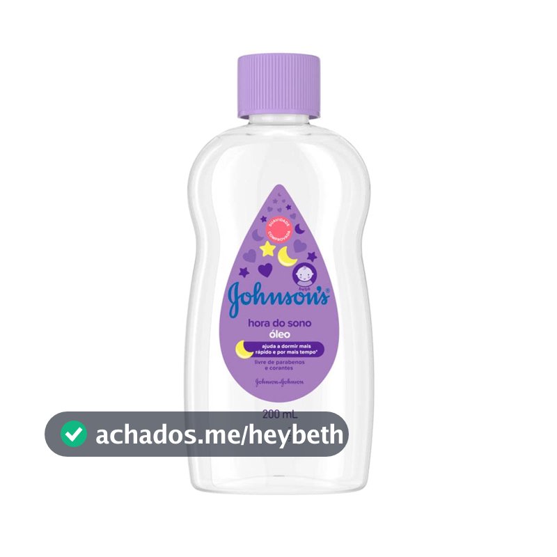 Óleo Hidratante para Bebês Johnson's Baby Hora do Sono, 200ml