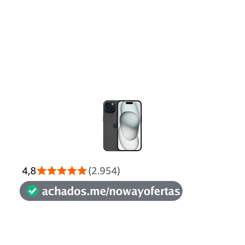 Apple iPhone 15 (128 GB) — Preto