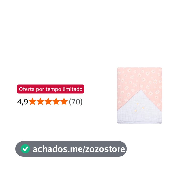Toalha de Banho Bebê Papi Soft com Capuz Bordada 90x75 cm, Margaridas, Rosa