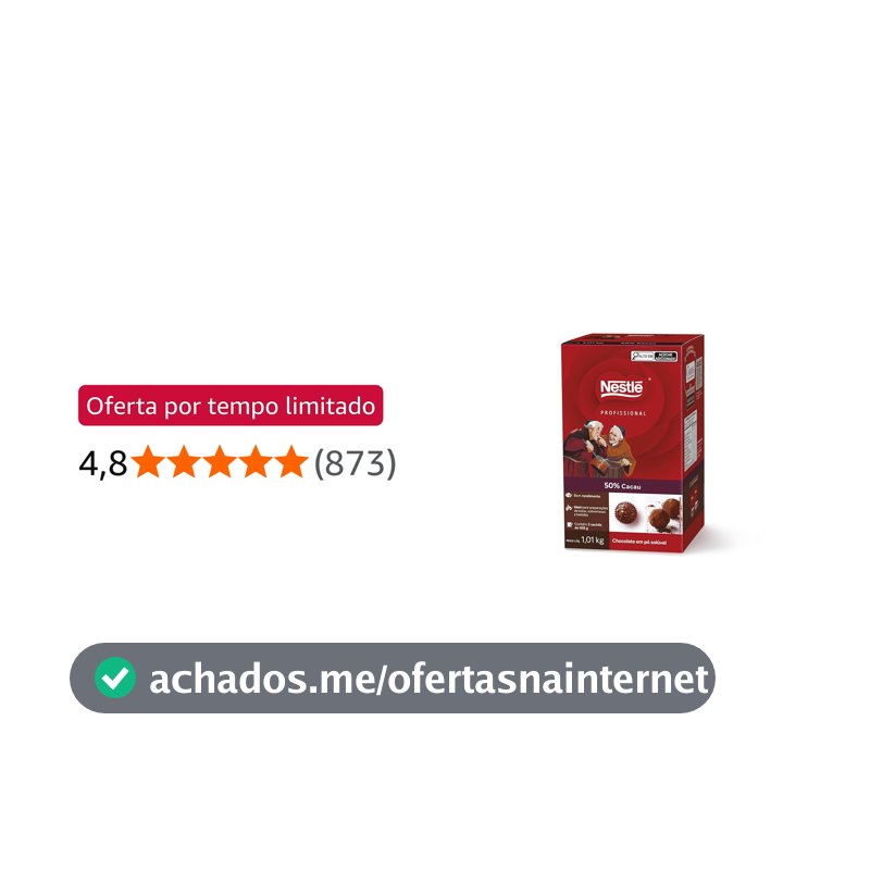 Chocolate em Pó 50% Cacau DOIS FRADES® 1kg