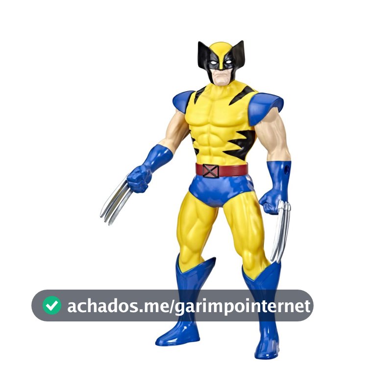 Marvel, Action Figure, Wolverine, Mighty Hero Series - Brinquedo de Herói com 24 cm, Articulado - A partir de 4 Anos