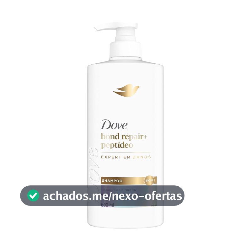 Dove Shampoo Bond Intense Repair + Peptídeo 600ml Pump