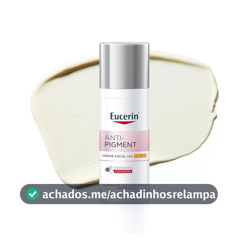 EUCERIN Creme Facial Antimanchas Dia FPS30 50ml, Anti-Pigment, Clareador, Thiamidol, Diurno