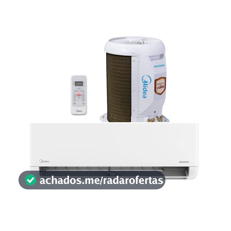 Ar Condicionado Split Midea Inverter Lite 12000 Btu R32 Frio 42ebvcb12m5 Branco 220v