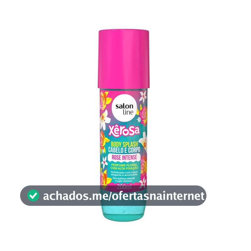 Body Splash Xêrosa Rose Intense Salon Line 200ml