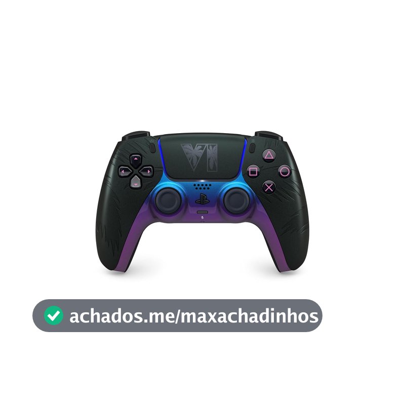 Controle sem fio DualSense® preto – Edição limitada do Grand Theft Auto VI