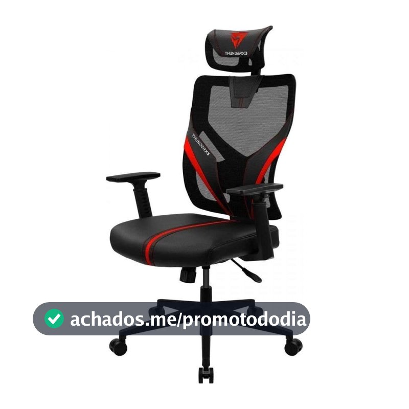 Cadeira Ergonômica Yama1 Vermelha ThunderX3