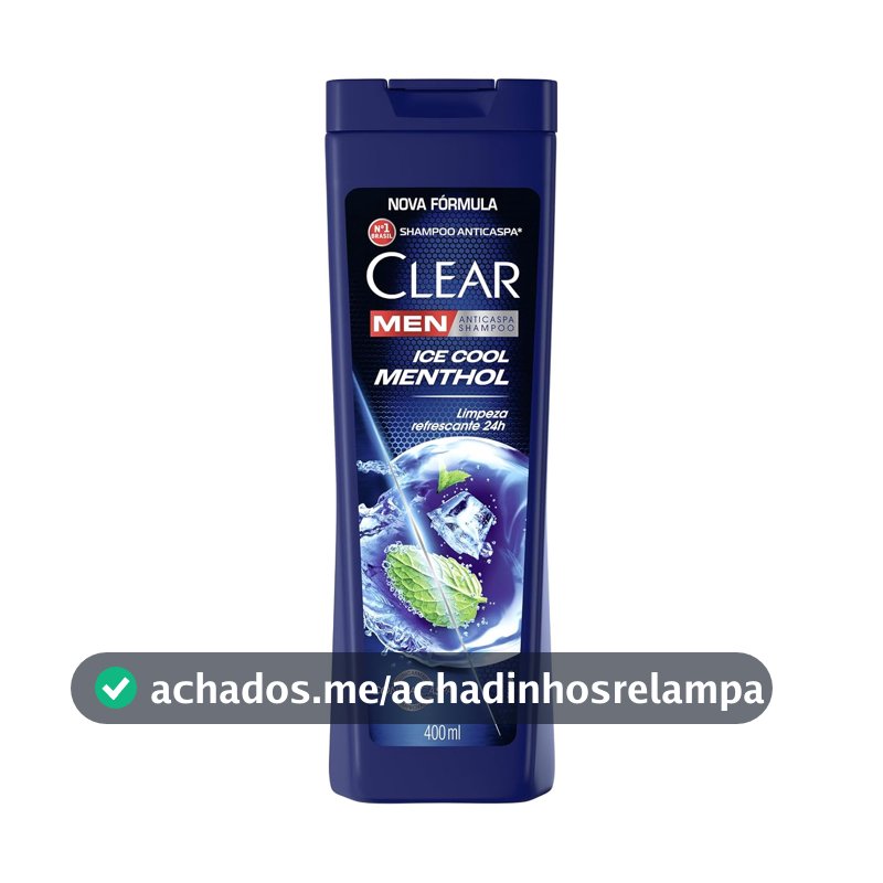 Clear Shampoo Men Anticaspa Ice Cool Menthol 400Ml