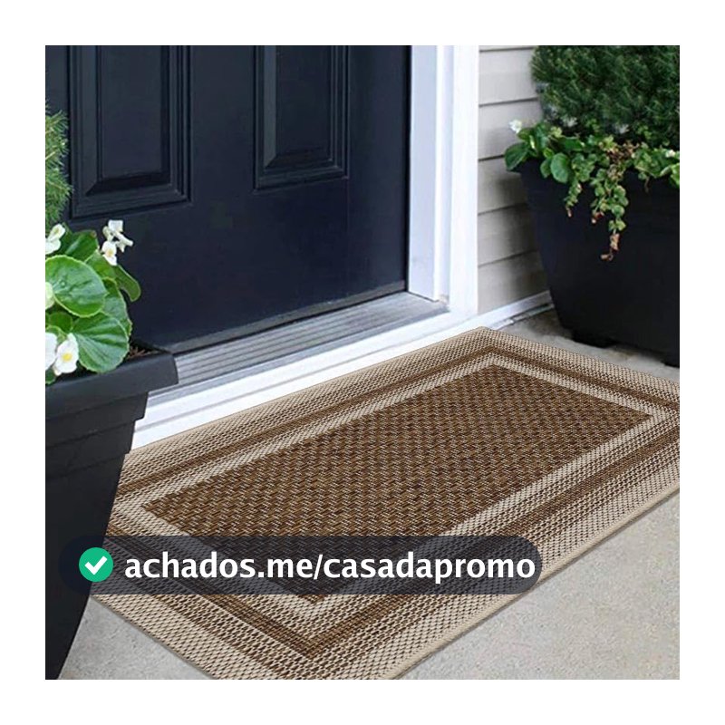 Tapete Capacho Grande Antiderrapante 50x80 cm Entrada Casa Decorativo